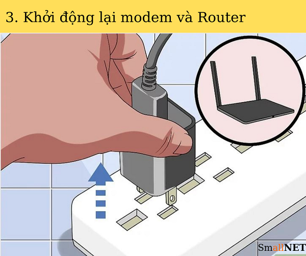 Khắc phục lỗi kết nối internet