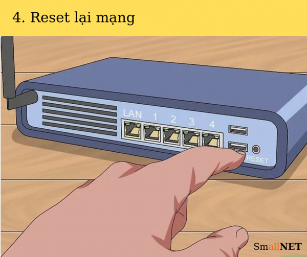 Khắc phục lỗi kết nối internet